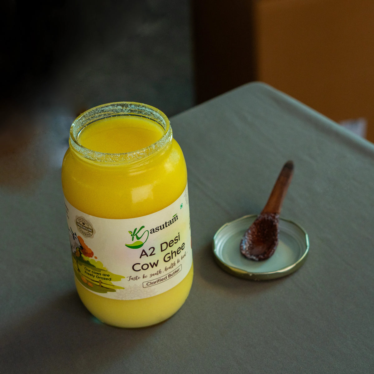 2 Liter A2 Cow Ghee with Free Rajasthani Laal Mirch Chutney 200 gm