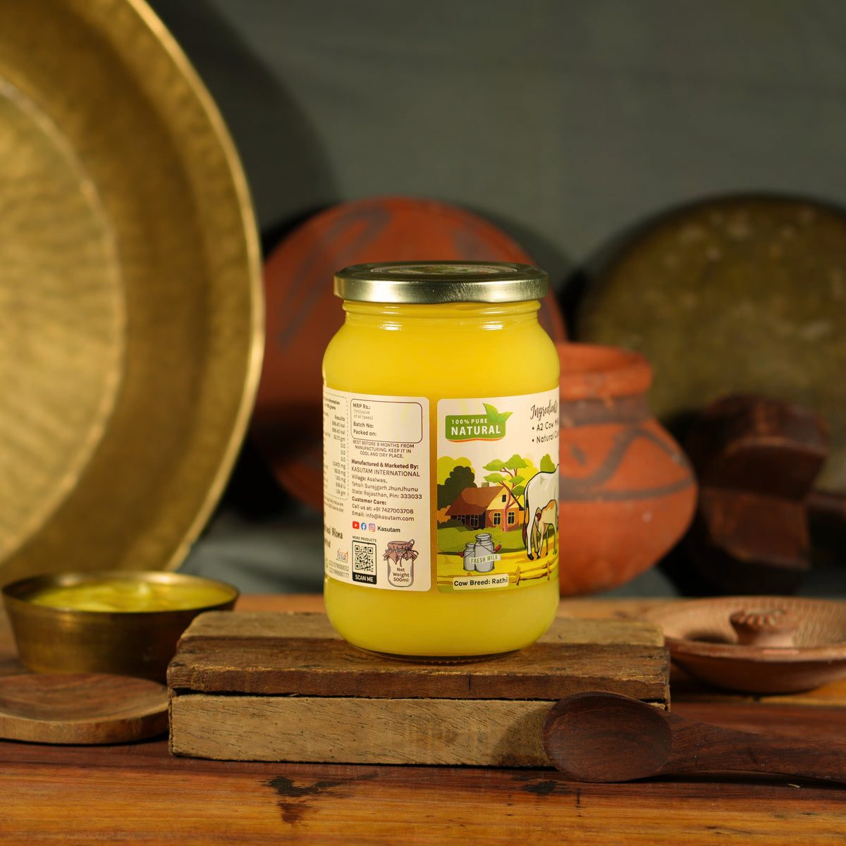 A2 Desi Cow Bilona Ghee 500ml
