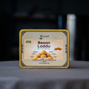 Besan Laddu 800 Gram Tin Box - 12 pcs